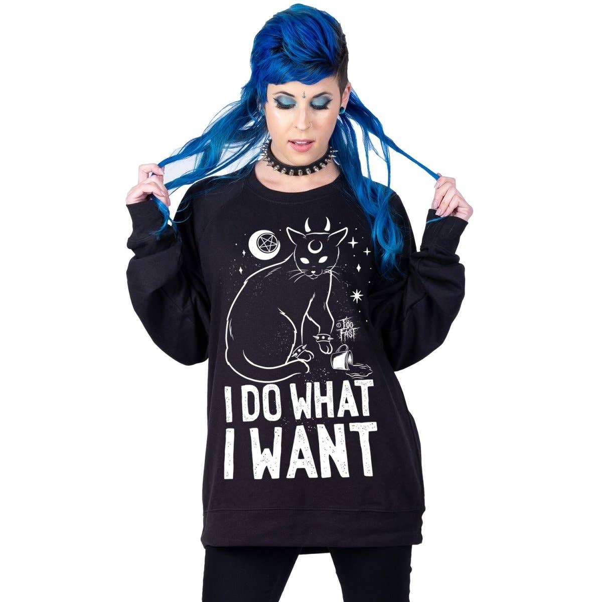 I Do What I Want Cat Sweatshirt