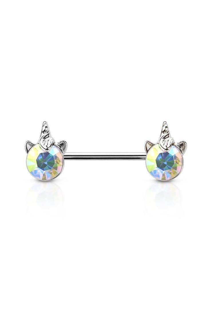UNICORN ENDS 316L SURGICAL STEEL NIPPLE BAR