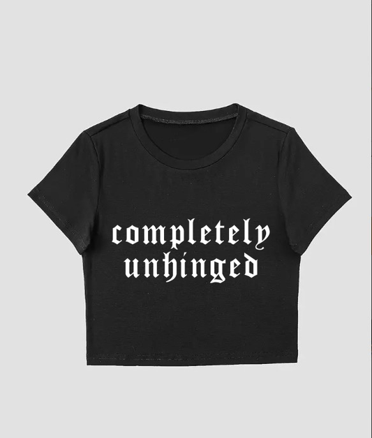Completely Unhinged, Gothic Alt Crop Top