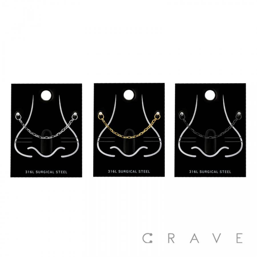 316L SURGICAL STAINLESS STEEL SINGLE CABLE CHAIN