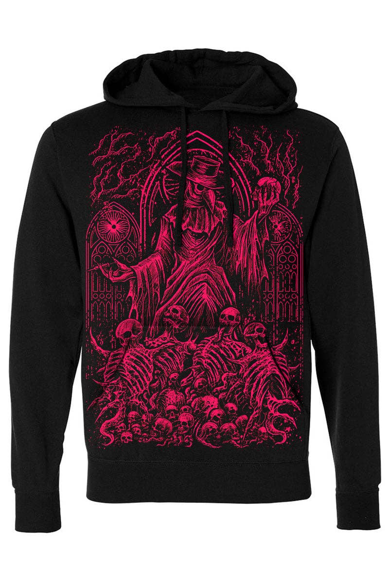 Plague Doctor Cathedral Hoodie [WINE] Pullover