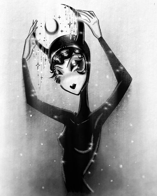 Moon Crown Gothic Fine Art Print