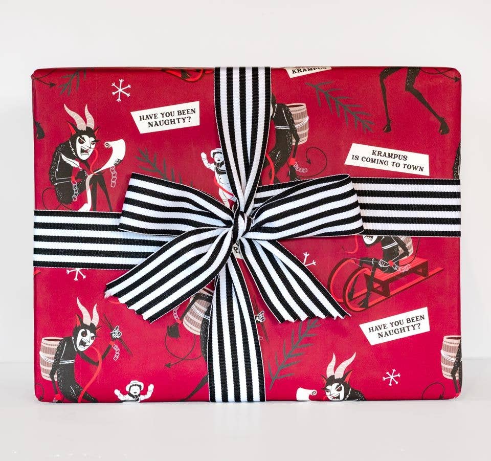 Krampus Folklore Gift Wrap (8ft Roll)