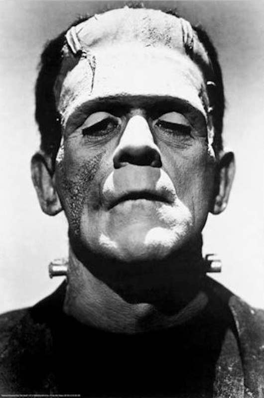 Frankenstein Monster Horror Poster 24X36