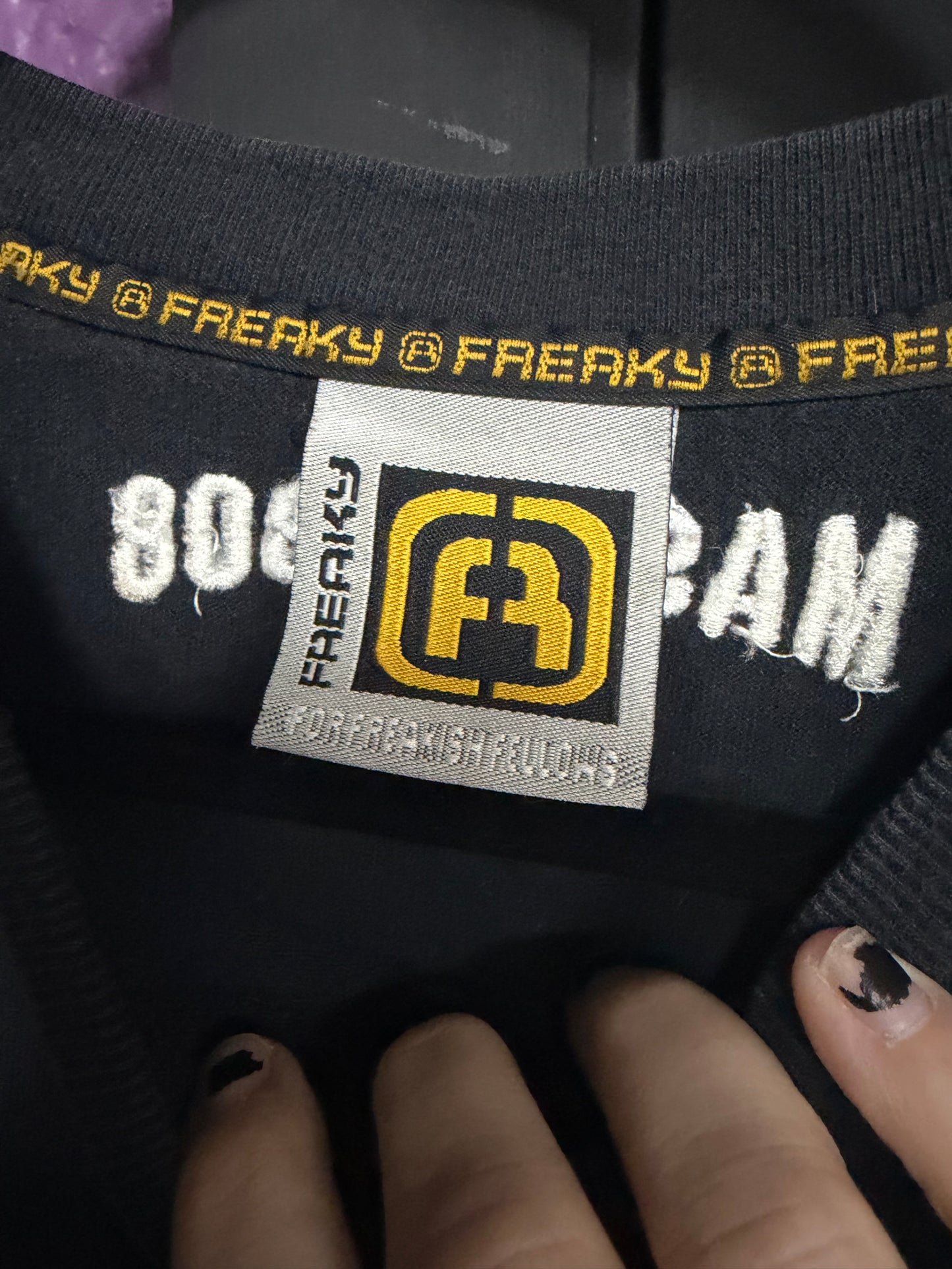 Vintage Japanese -Freaky Shirt- Large