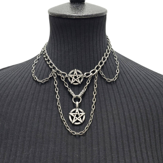 FCK27234  PENTAGRAM NECKLACE