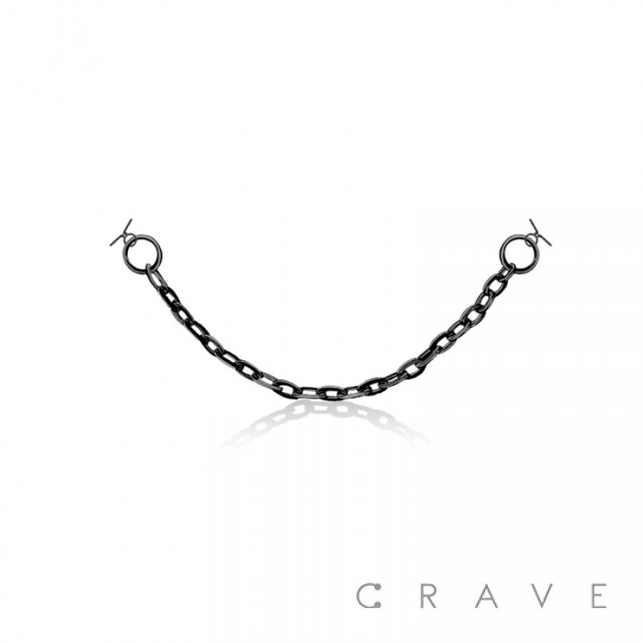 316L SURGICAL STAINLESS STEEL SINGLE CABLE CHAIN