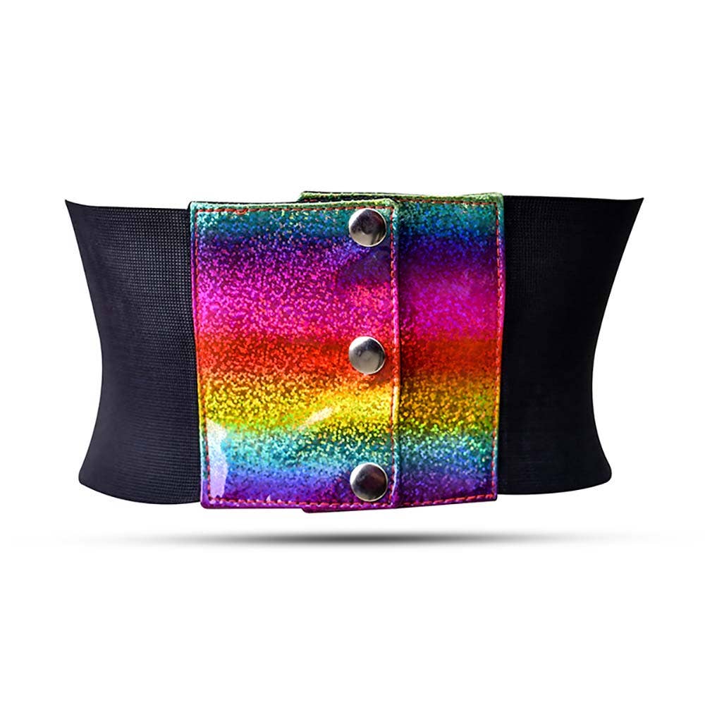 Womens Pvc Shiny Corset Waist Belt - Waist Trainer Shaper