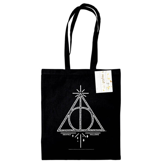 Deathly Hallows- Harry Potter- Black Tote