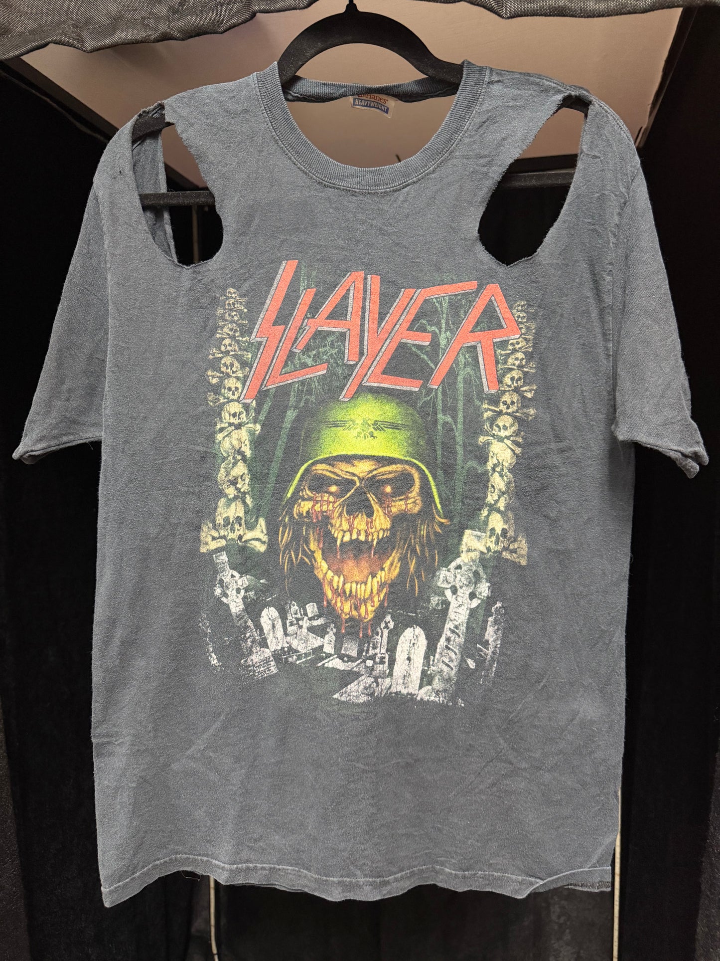 MAJOR DISTRESSED - Slayer- Do You Want To Die Shirt- M/L