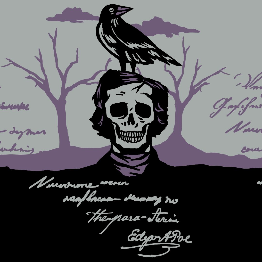 The Raven Poe Ankle Socks