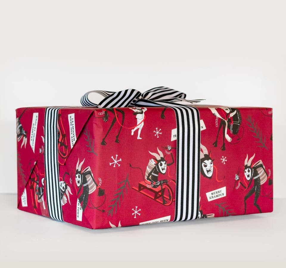 Krampus Folklore Gift Wrap (8ft Roll)