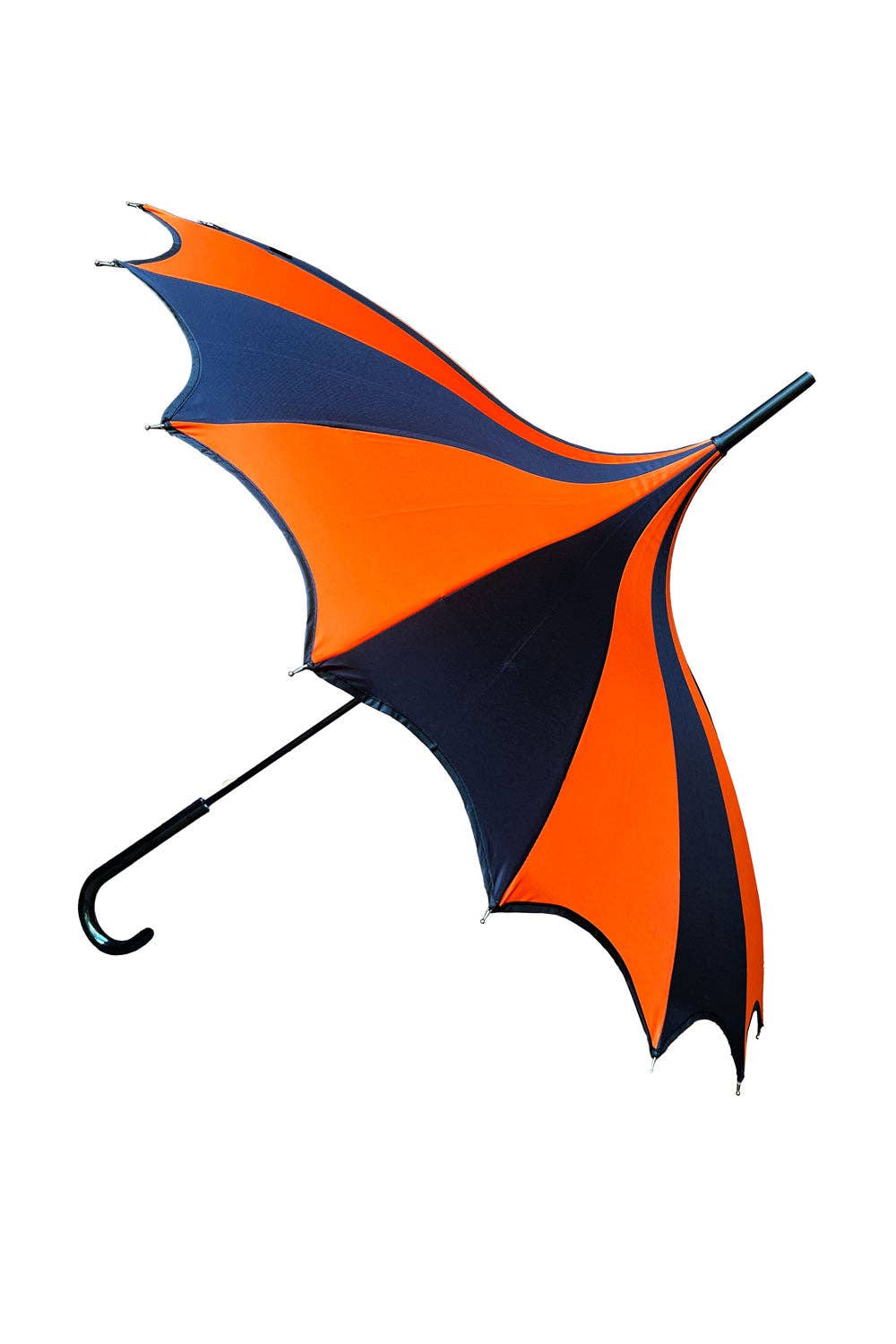 Halloween Batwing Pagoda Umbrella [BLACK/ORANGE STRIPED]