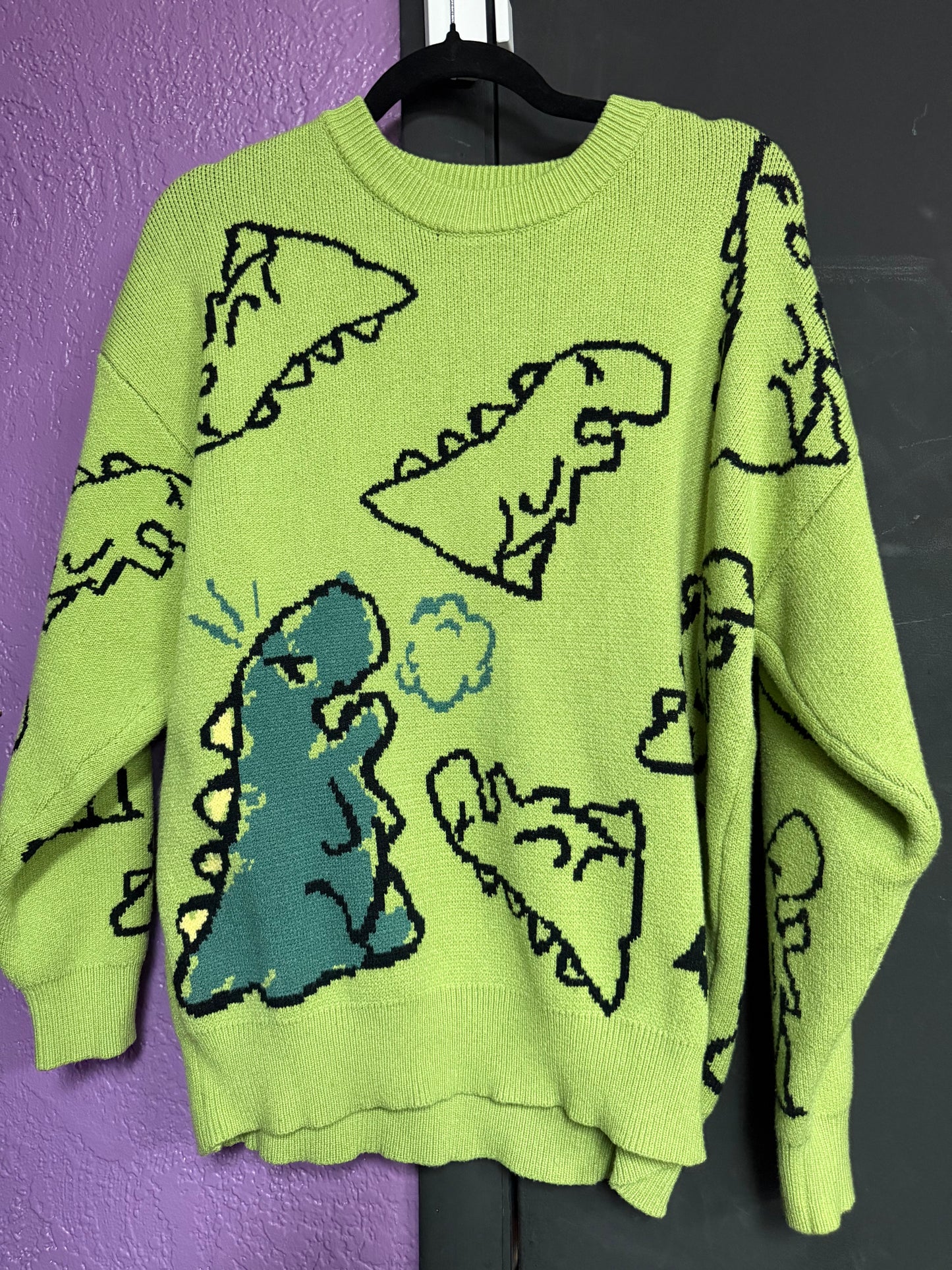 Kidcore Dino Sweater- Xl