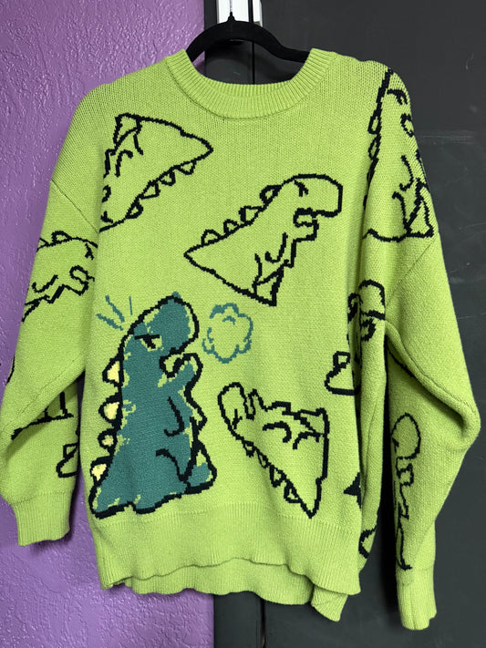 Kidcore Dino Sweater- Xl