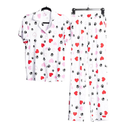 Lularoe Serene Set- Hearts & Paw Prints- Size XS