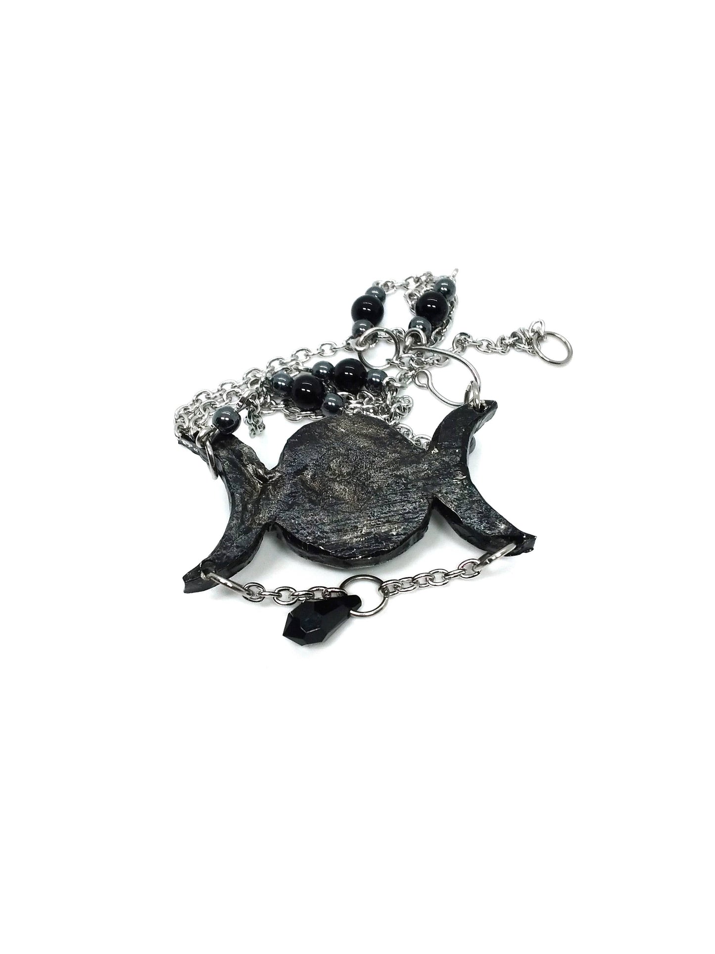 Triple Moon Goddess Necklace