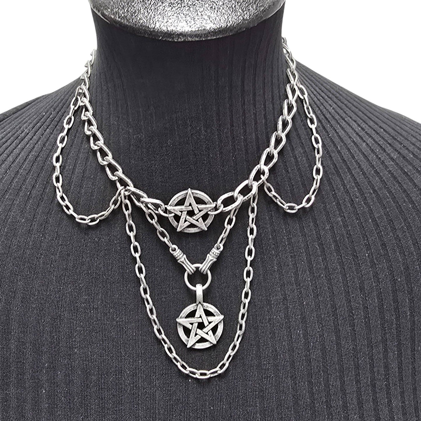 FCK27234  PENTAGRAM NECKLACE