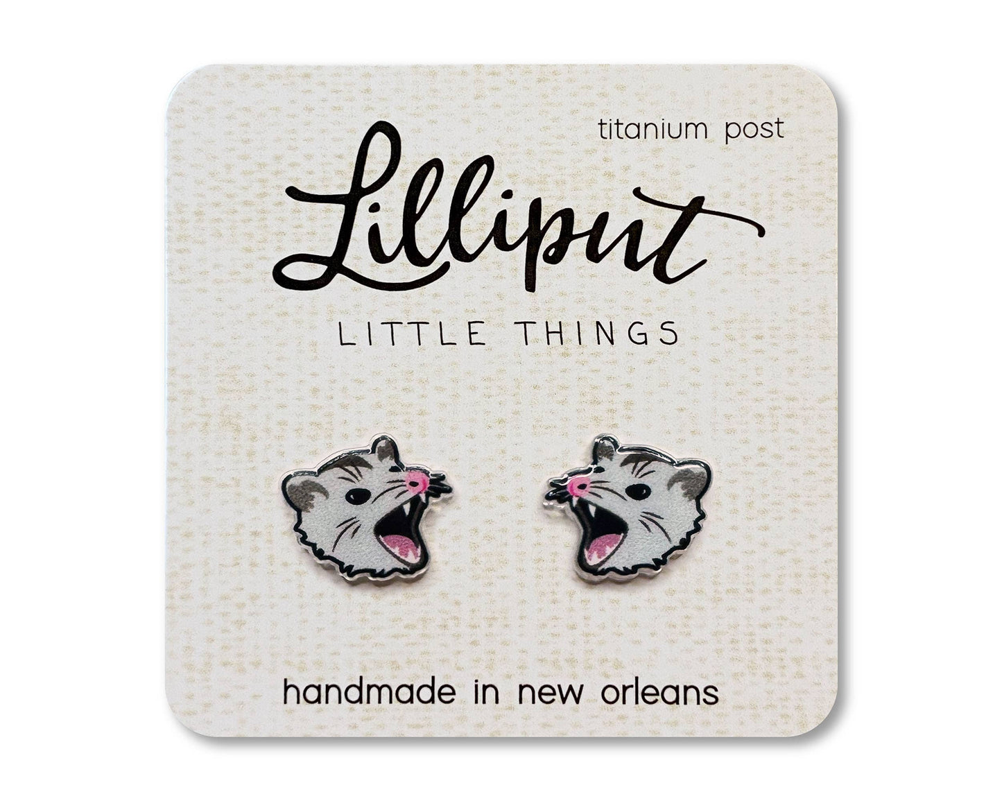 Possum Earrings // Weirdcore Earrings
