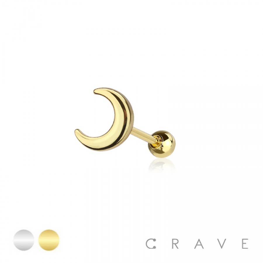 MOON TOP 316L SURGICAL STEEL CARTILAGE