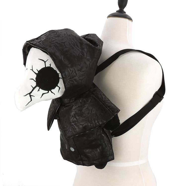 Cracked Mask Plague Doctor Plushy Backpack