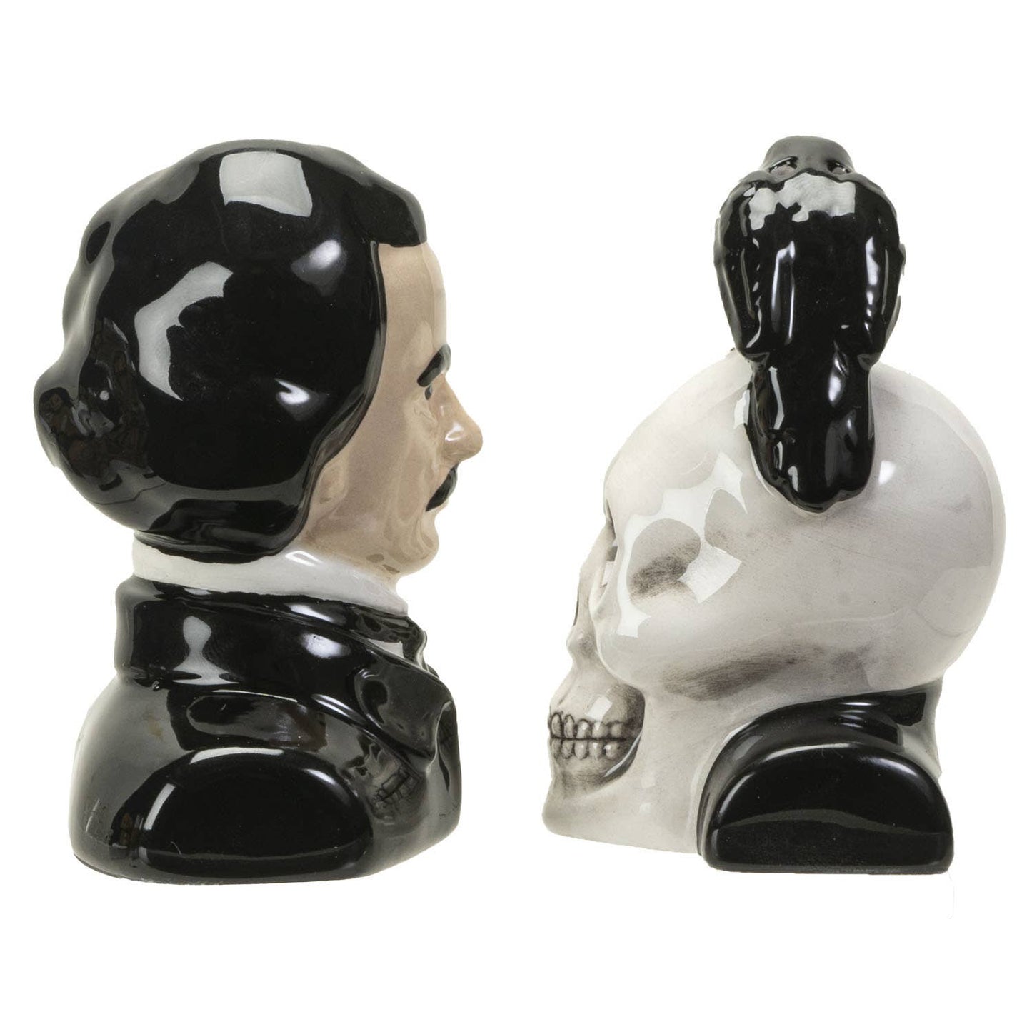 Edgar Allen Poe Salt & Pepper Halloween Shaker Set