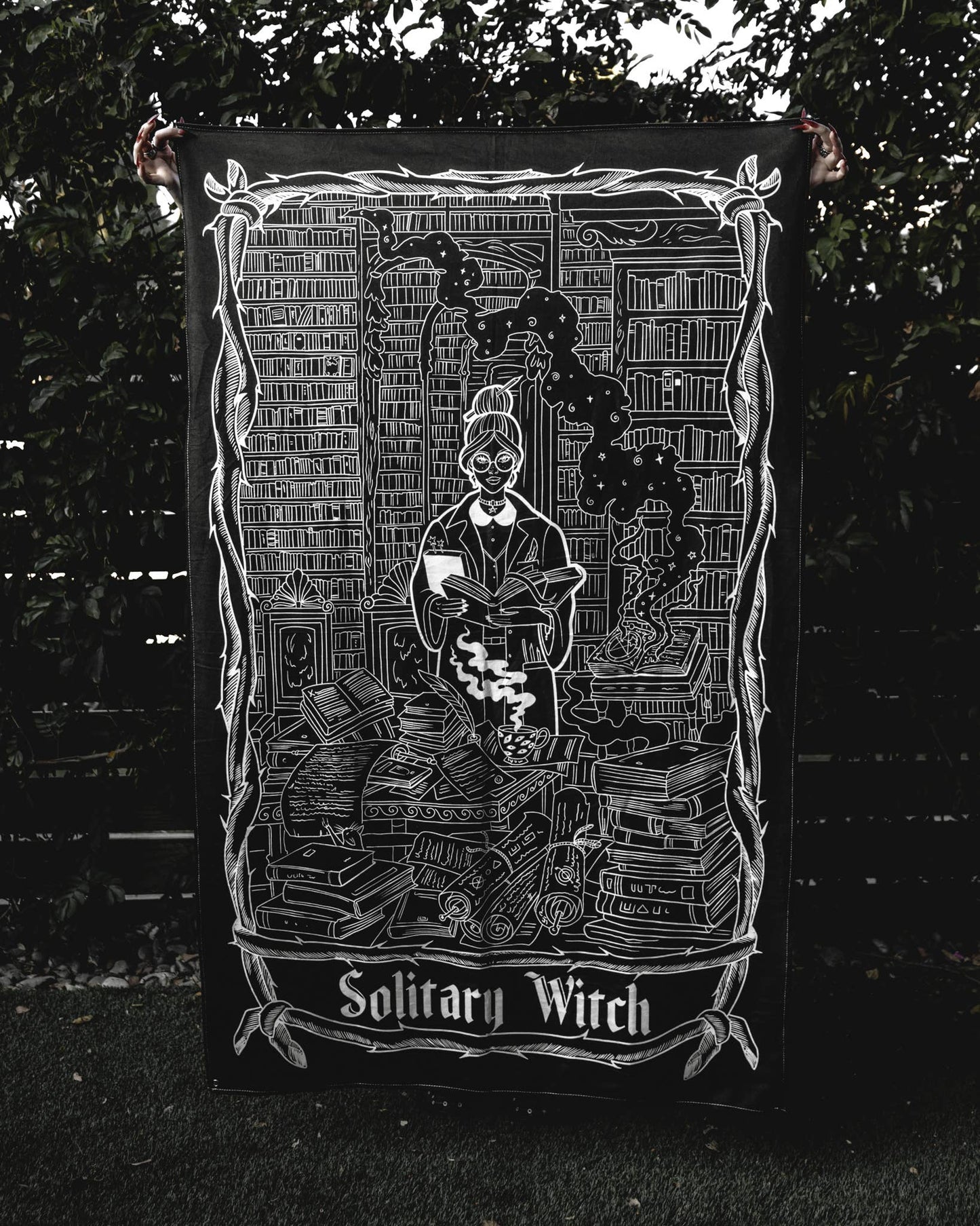 Solitary Witch Oracle Tapestry