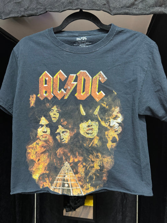 2019 ACDC Crop Top- Size Small