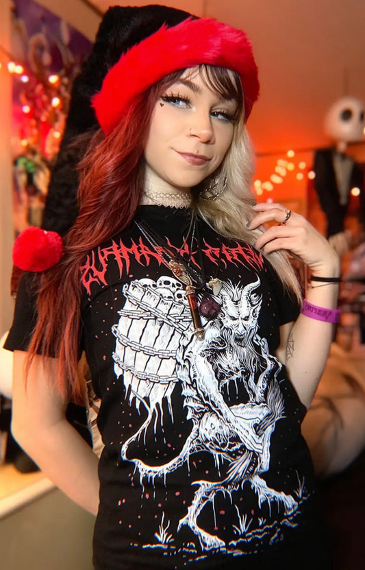 Santa Claws Hat (red/black)