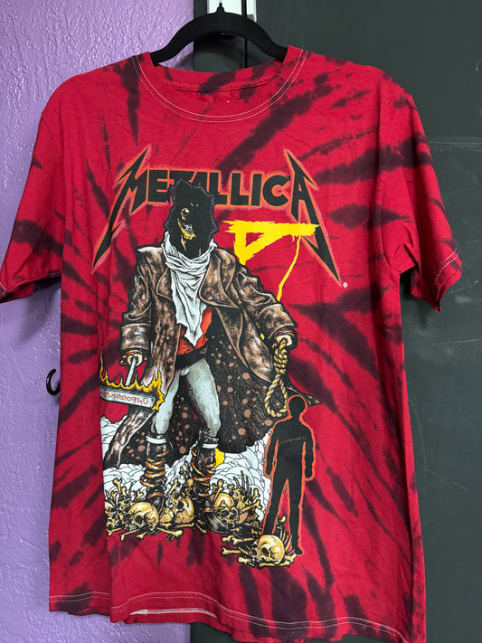 Metallica Red Tie Dye- Shirt- Small
