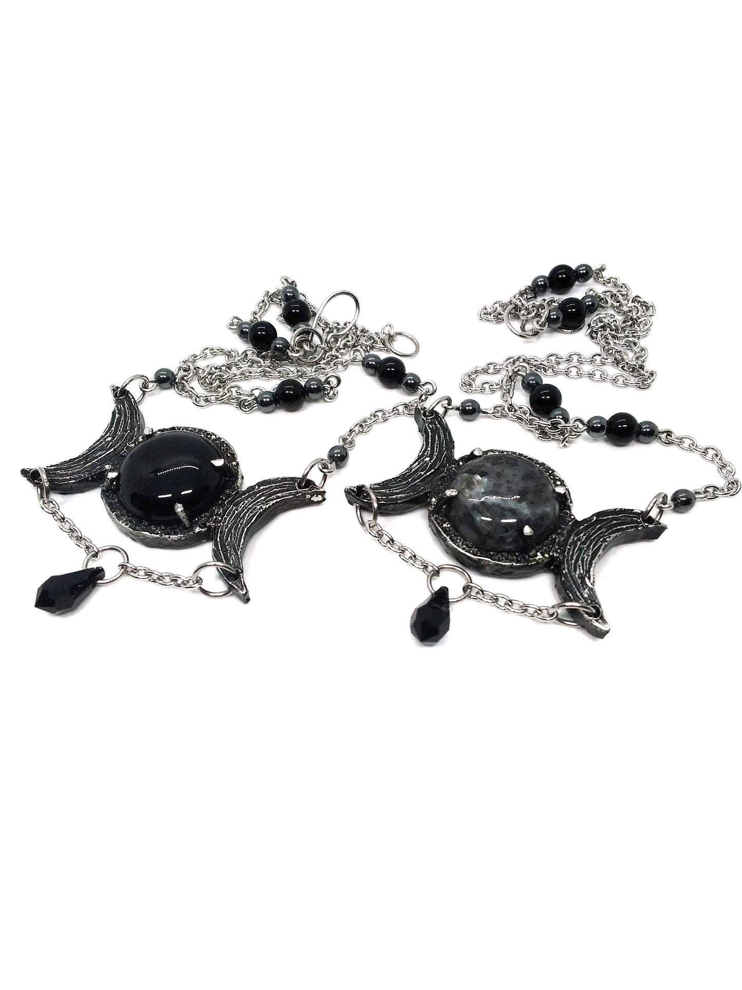 Triple Moon Goddess Necklace