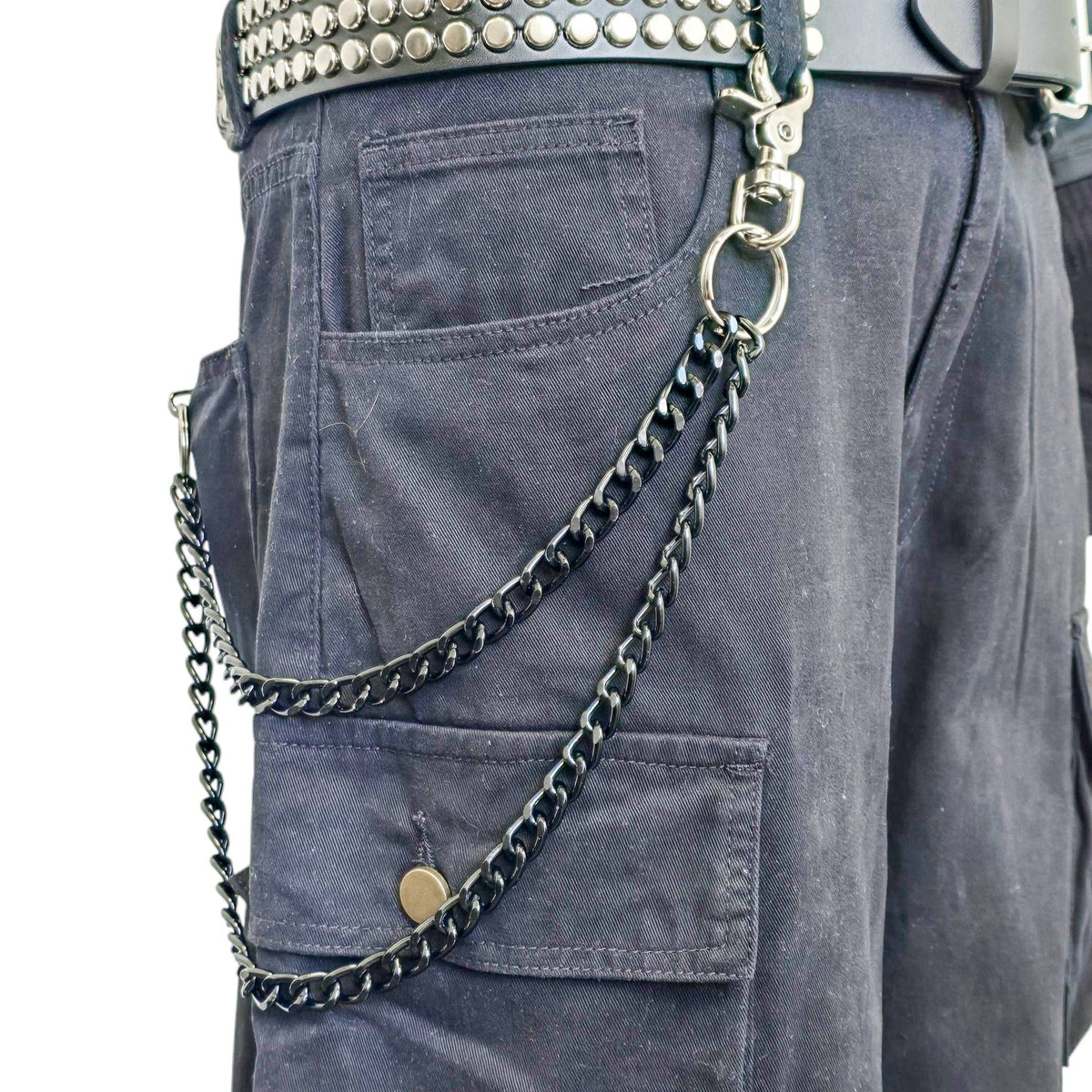 KC200BLK DOUBLE BLACK  CHIAIN  KEY CHAIN 24"