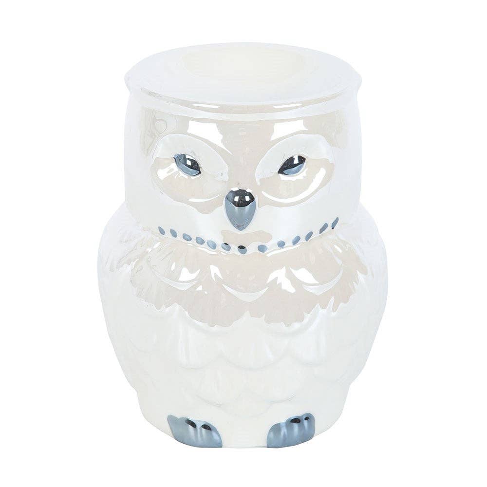 Iridescent Owl Oil Burner and Wax Warmer