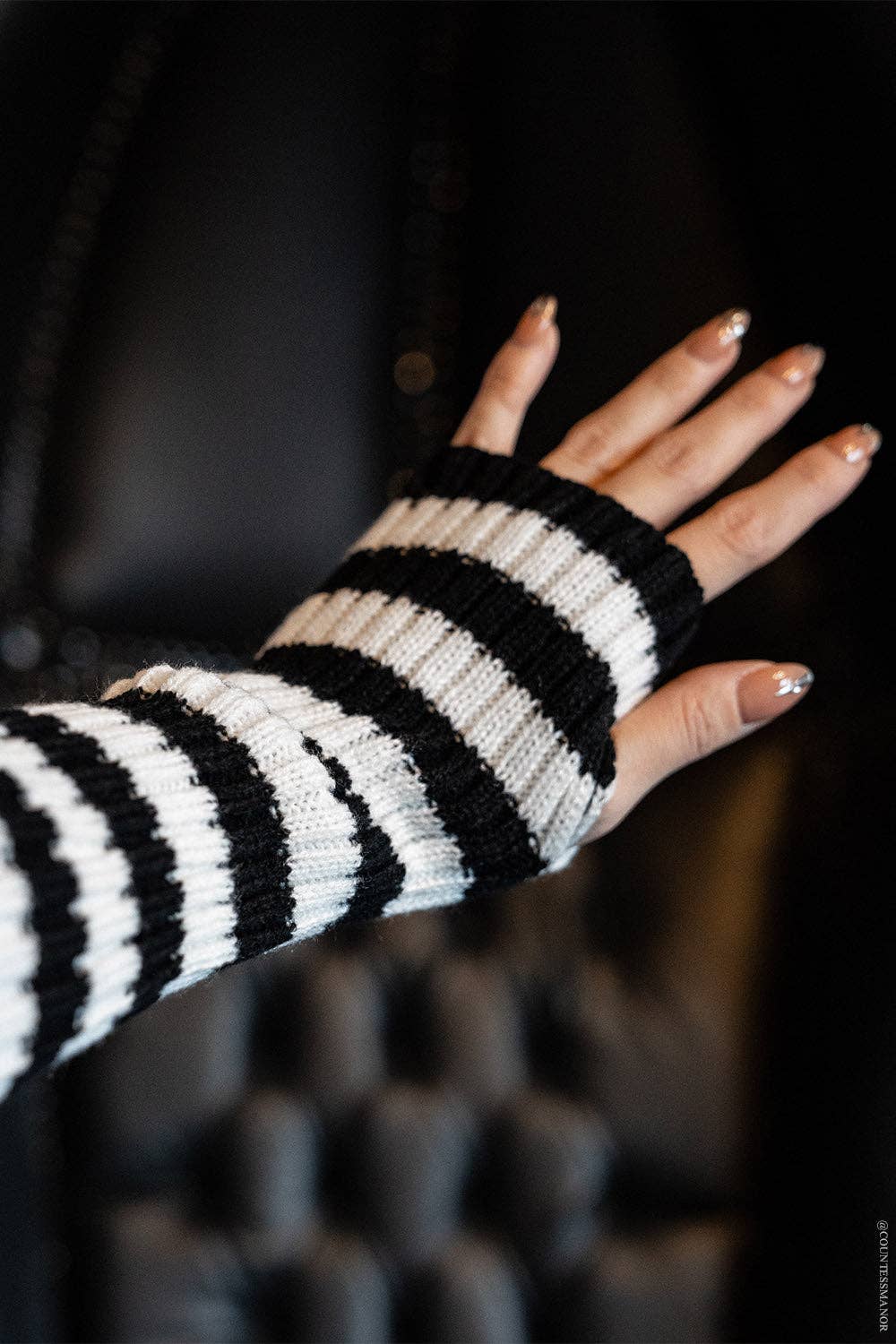 Spooky Striped Arm Warmers [Multiple Colors]