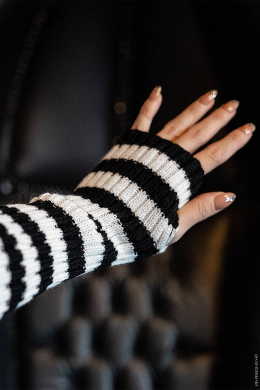 Spooky Striped Arm Warmers [Multiple Colors]