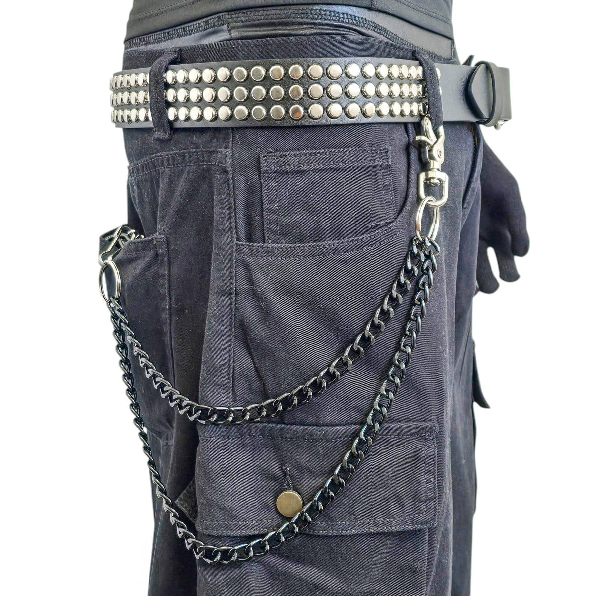 KC200BLK DOUBLE BLACK  CHIAIN  KEY CHAIN 24"