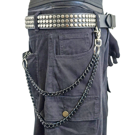 DOUBLE BLACK  CHIAIN  KEY CHAIN 24"