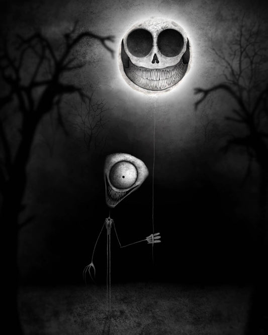 Moon Balloon Print