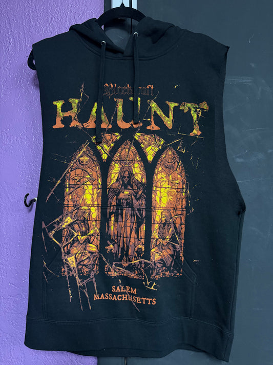 Authentic CUSTOM Blackcraft Sleeveless Haunt Hoodie- Medium