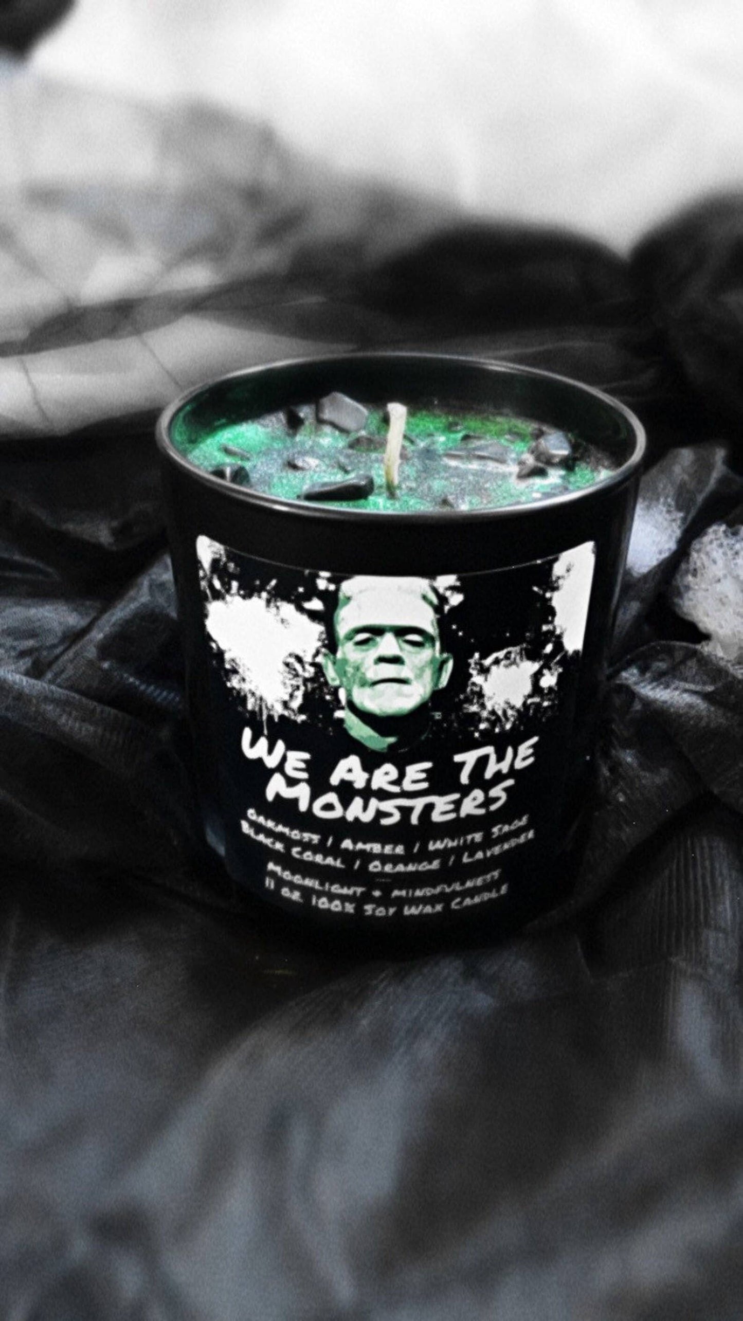 We Are The Monsters, Frankenstein Soy Wax Crystal Candle