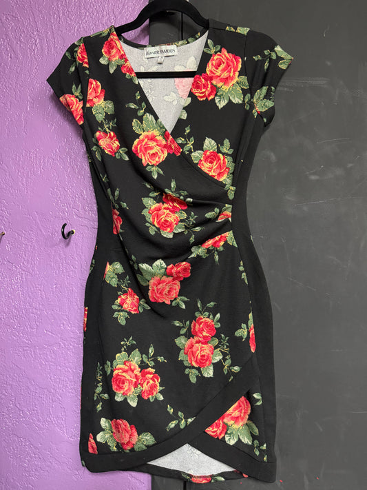 Almost Famous Rose BodyCon Dress- Med
