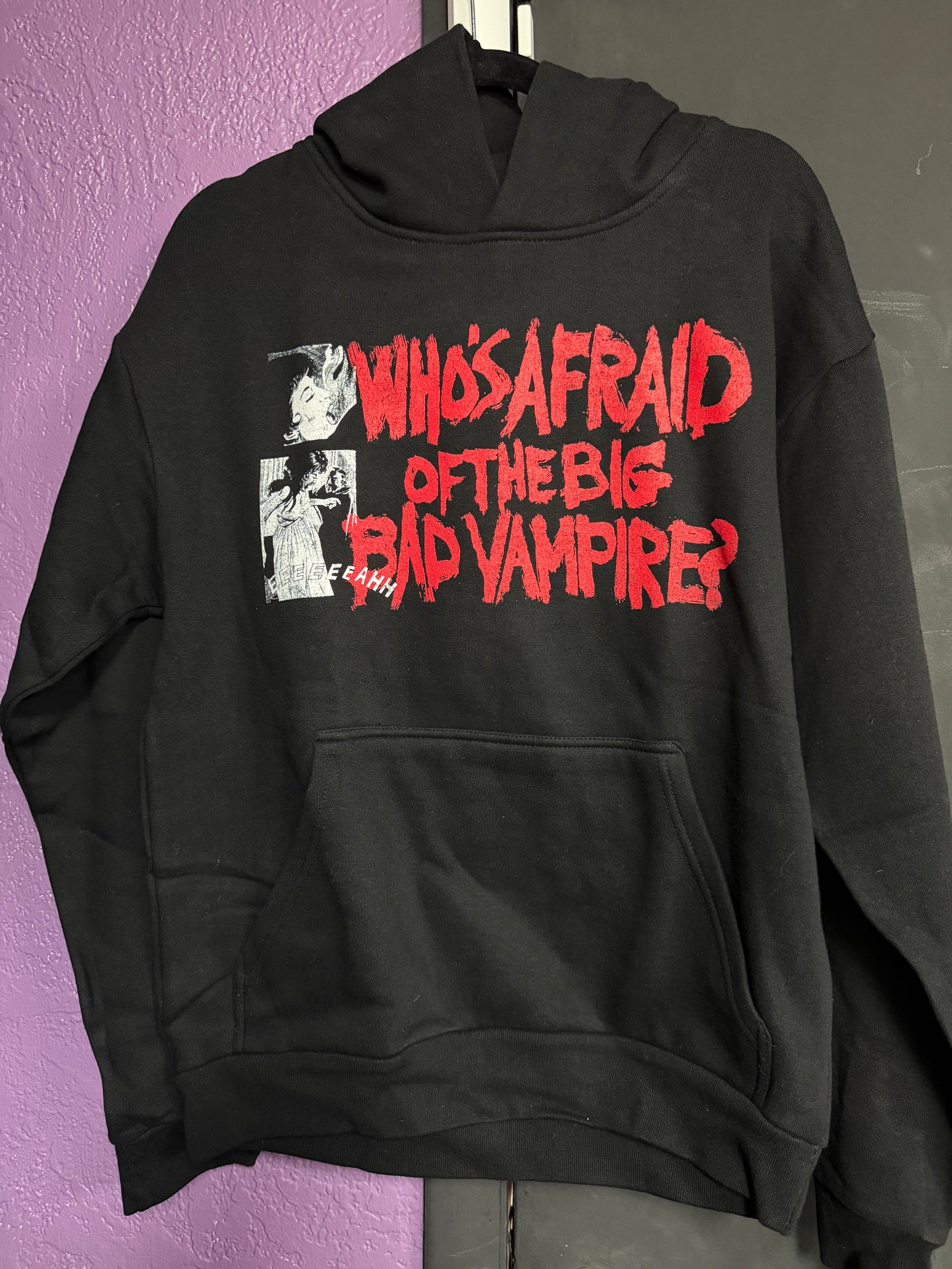 Authentic Blackcraft - Who’s afraid of the big bad vampire hoodie- Medium