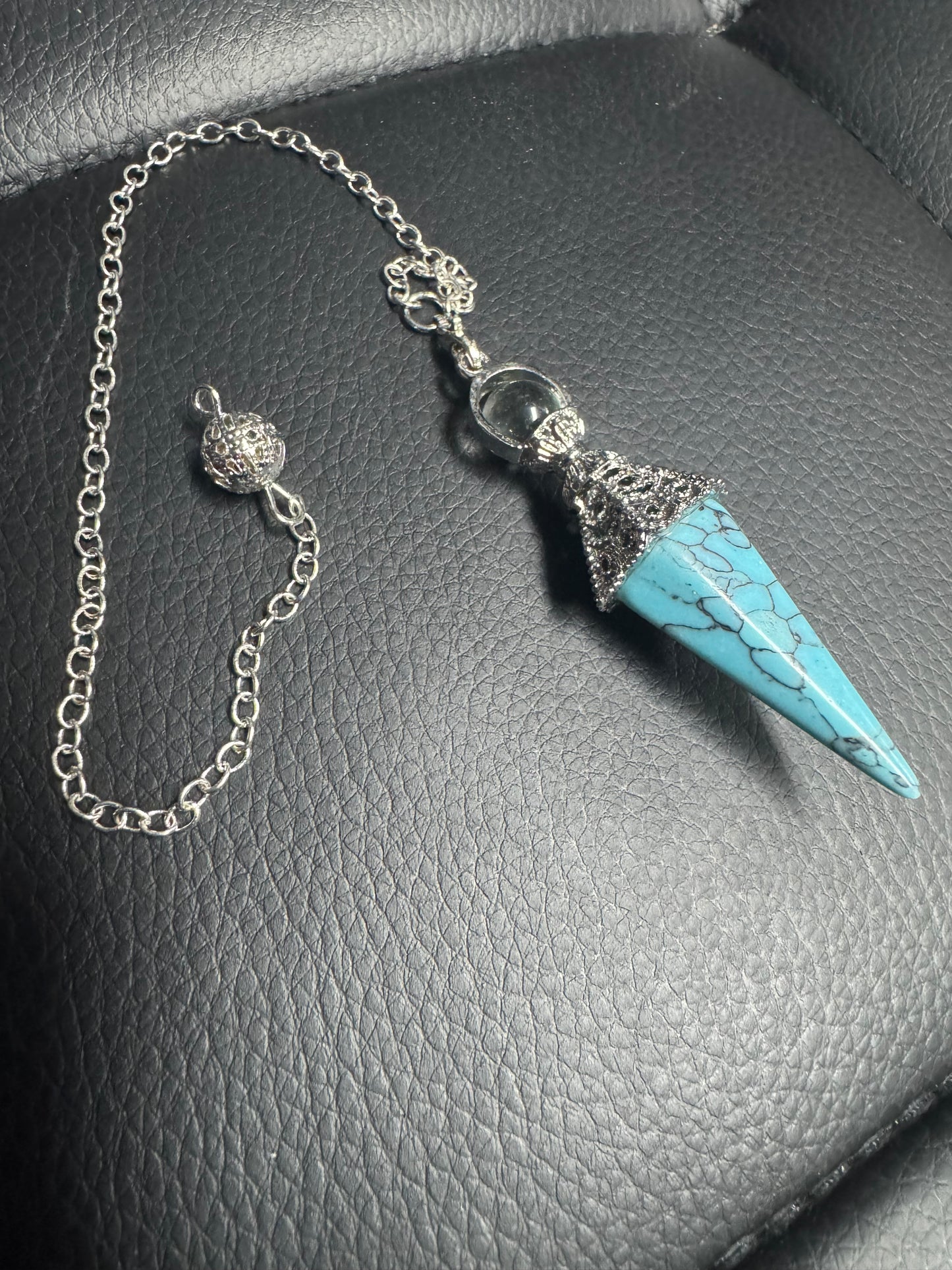 Natural Stone Hexagonal Crystal Pendulums