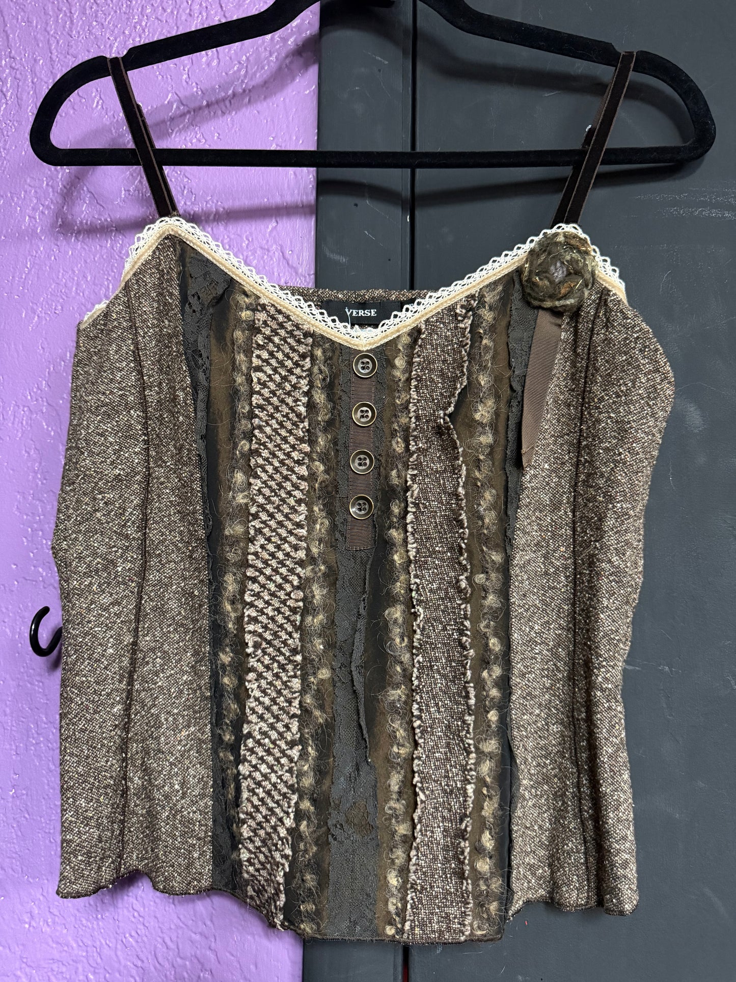 Vintage Verse Top- size 38