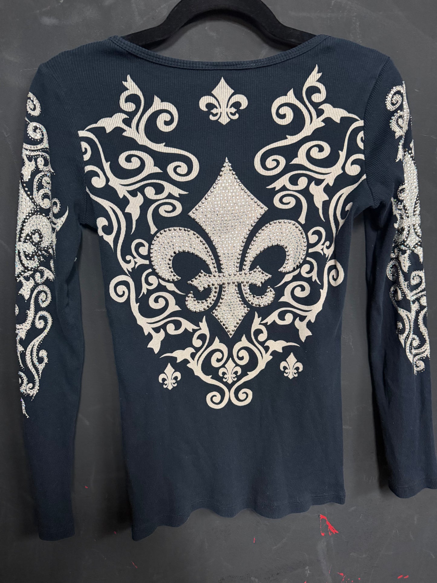 Vocal- Mcbling Rhinestone Long Sleeve- Size Small