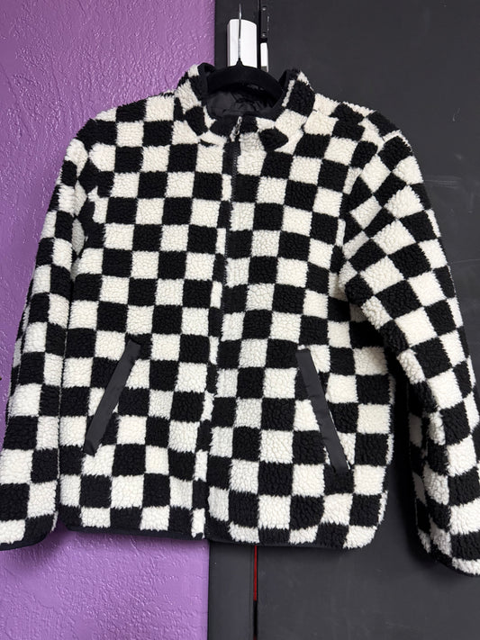 Vans Youth Large- B&W Checkered Jacket