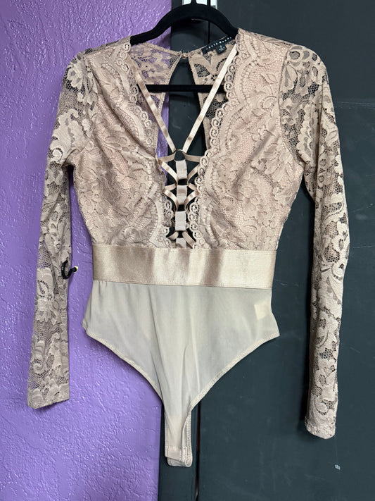 Sheer/Lace Bodysuit- Small