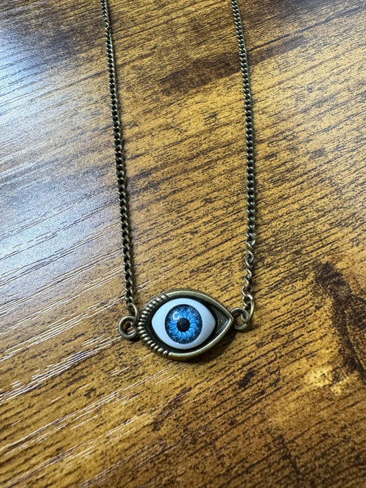 Bronze Eyeball Necklace