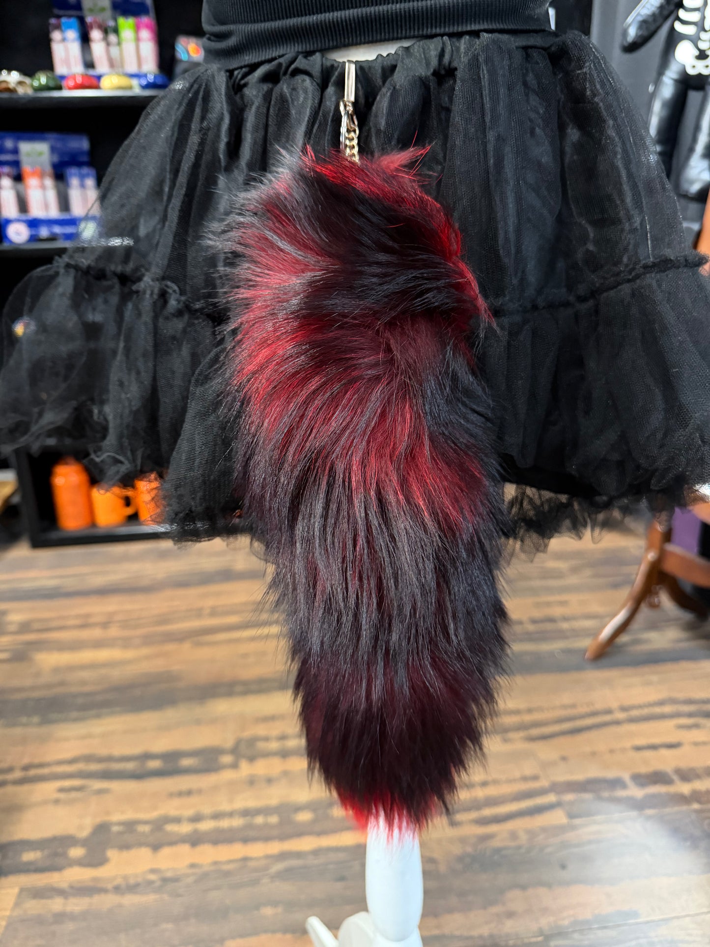 Silver Fox Tails – Real with Clips Attached (Natural & Dyed Variants)
