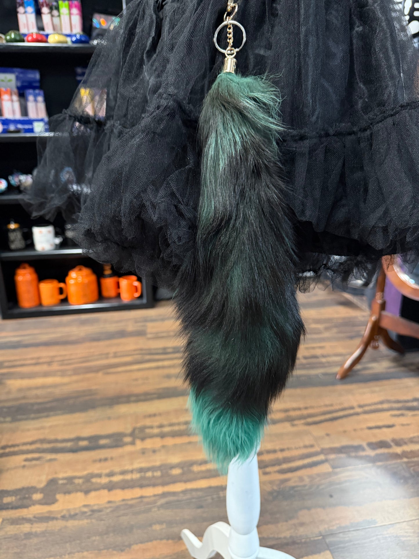 Silver Fox Tails – Real with Clips Attached (Natural & Dyed Variants)